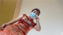 23393 婧児全语言旗袍婚鞋GTSPOV女巨人高跟肉丝玩弄被缩小的小老公！