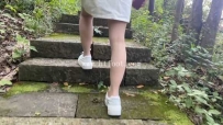 34443  【黑丝诱惑】沐沐女主公园随意踩小花小草