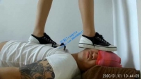 16750 长腿女神帆布鞋踩踏肥仔