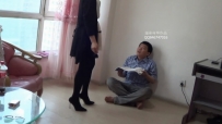 AC957=3251【冰时代】黑冰S 黑丝高跟踩碎卷子欺负书呆子