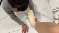 34301  【黑丝诱惑】沐沐女主短靴踢档全体重跳踩
