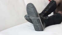 34924  【黑丝诱惑】素人篇：某小学音乐老师黄老师两双脏长靴被狗奴舔干净